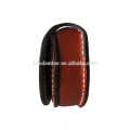 Men gender reel leather round coin pouch